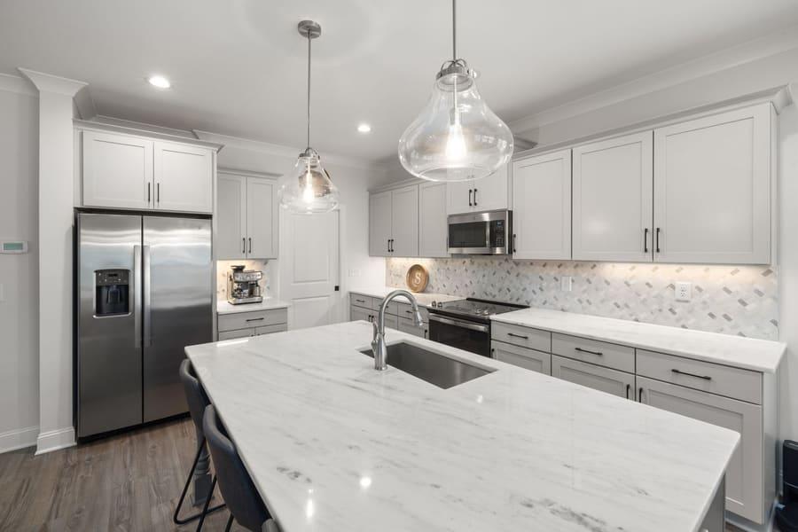 Completed kitchen remodel project